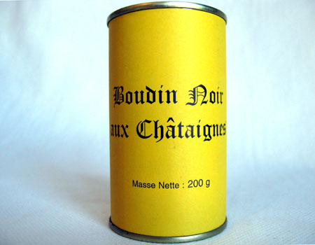 Boudin noir aux châtaignes (200g)