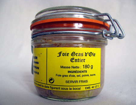 Bocal de Foie gras de canard entier (180g)