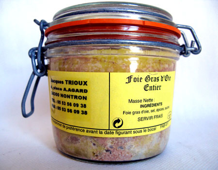Bocal de Foie gras de canard entier (450g)