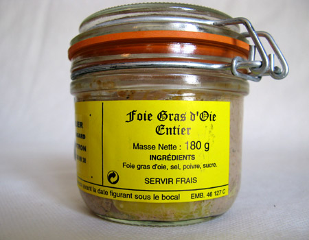 Bocal de Foie gras d'oie entier (180g)