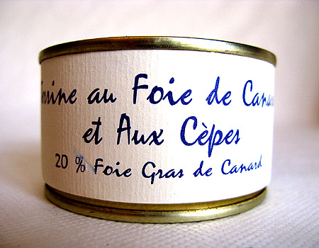 Terrine au foie de canard & aux cèpes (130g)
